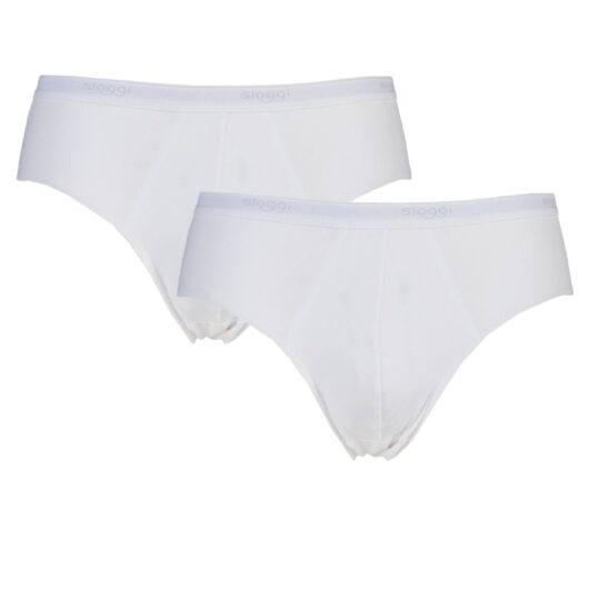 2 Pack White Basic Midi Brief Men's 32 Mens - Sloggi