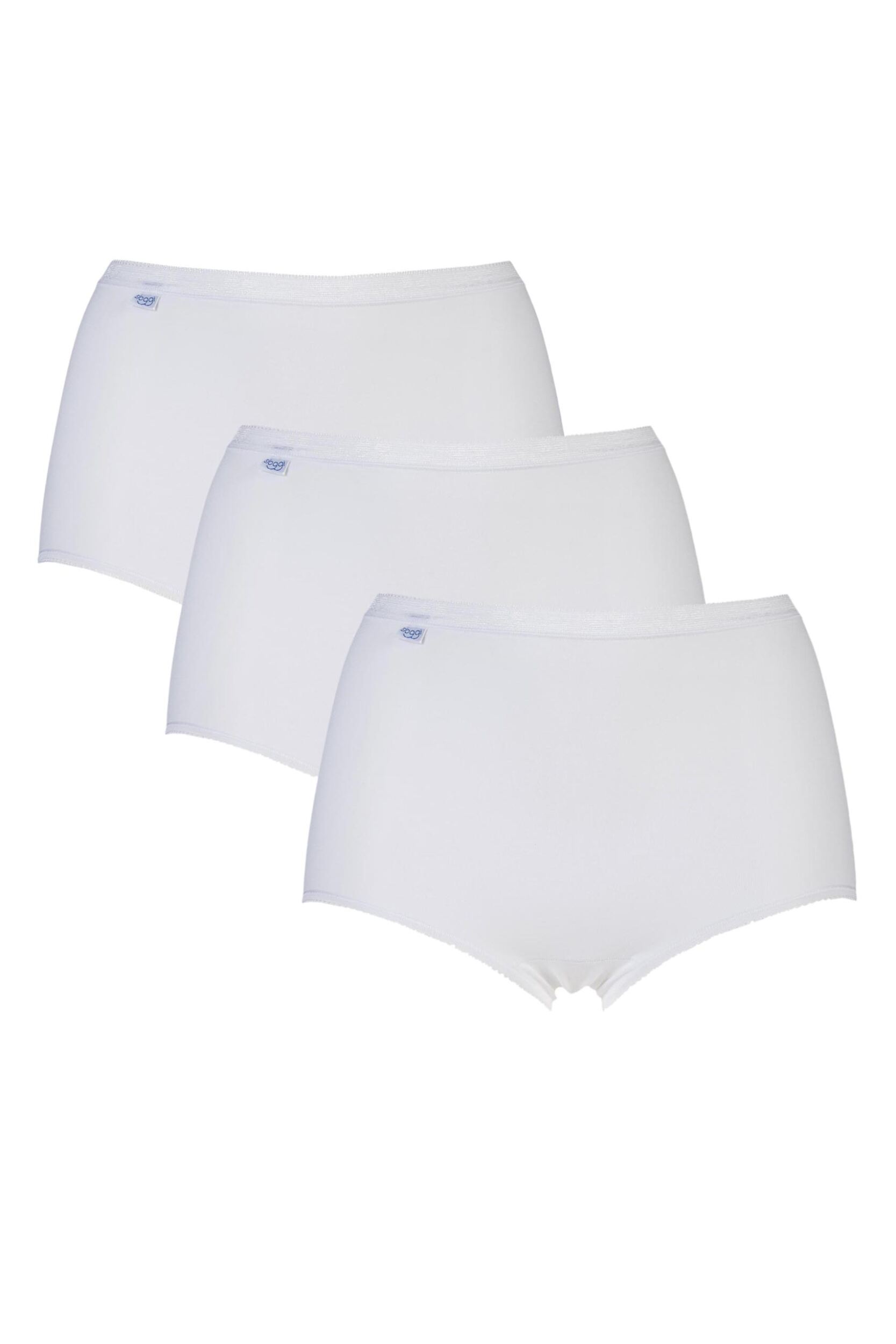 3 Pack White Basic Maxi Briefs Ladies 20 Ladies - Sloggi