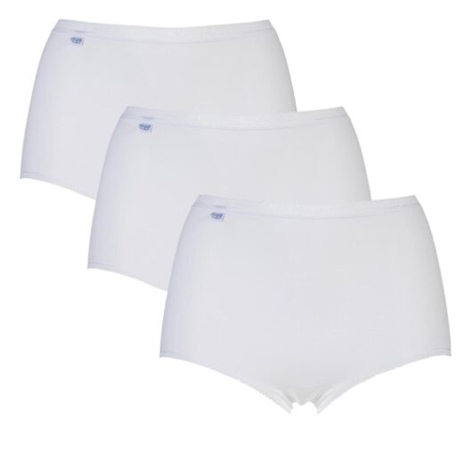 3 Pack White Basic Maxi Briefs Ladies 26 Ladies - Sloggi