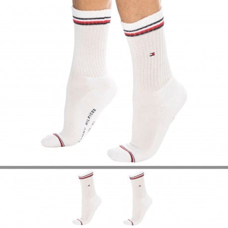 Tommy Hilfiger 2-Pack Iconic Sporty Socks - White