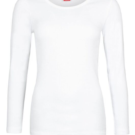Women's 1 Pack SOCKSHOP Heat Holders 0.45 TOG Long Sleeve Vest White M