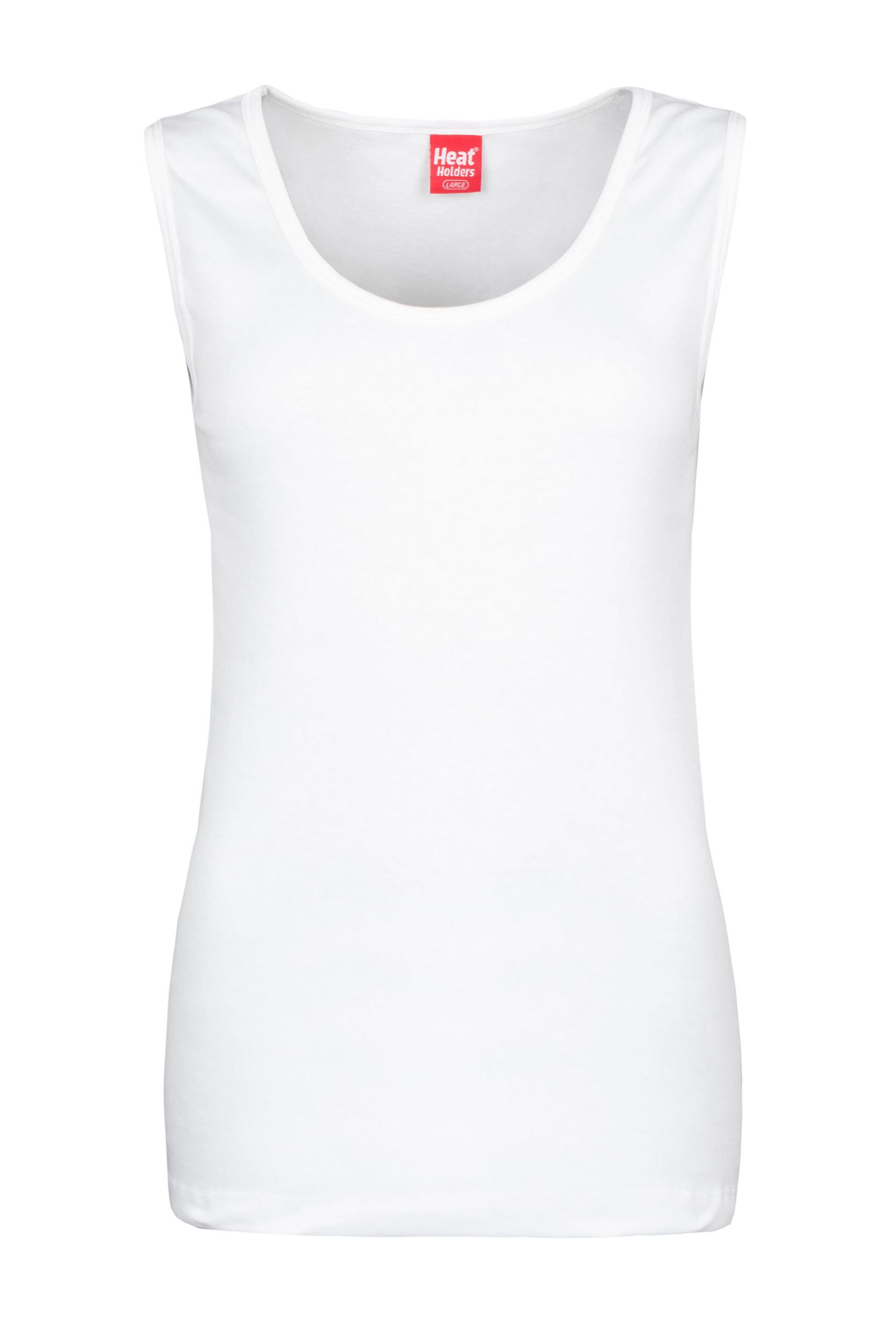 Women's 1 Pack SOCKSHOP Heat Holders 0.45 TOG Sleeveless Vest White M