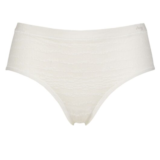 Womens 1 Pack Sloggi FREE Evolve Lace Hipster Silk White L/XL
