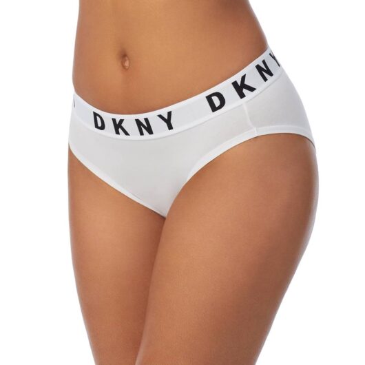 DKNY Women's BIKINI BRIEF in White | Size: Large