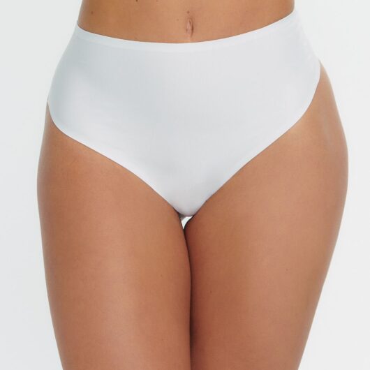 Boux Avenue Seamless microfibre high waist thong - White - 08