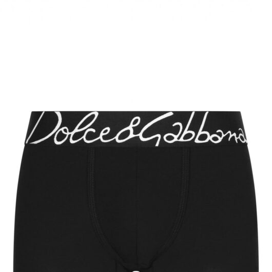 DOLCE & GABBANA SIGNATURE LOGO BOXERS Size: 3, colour: BLACK