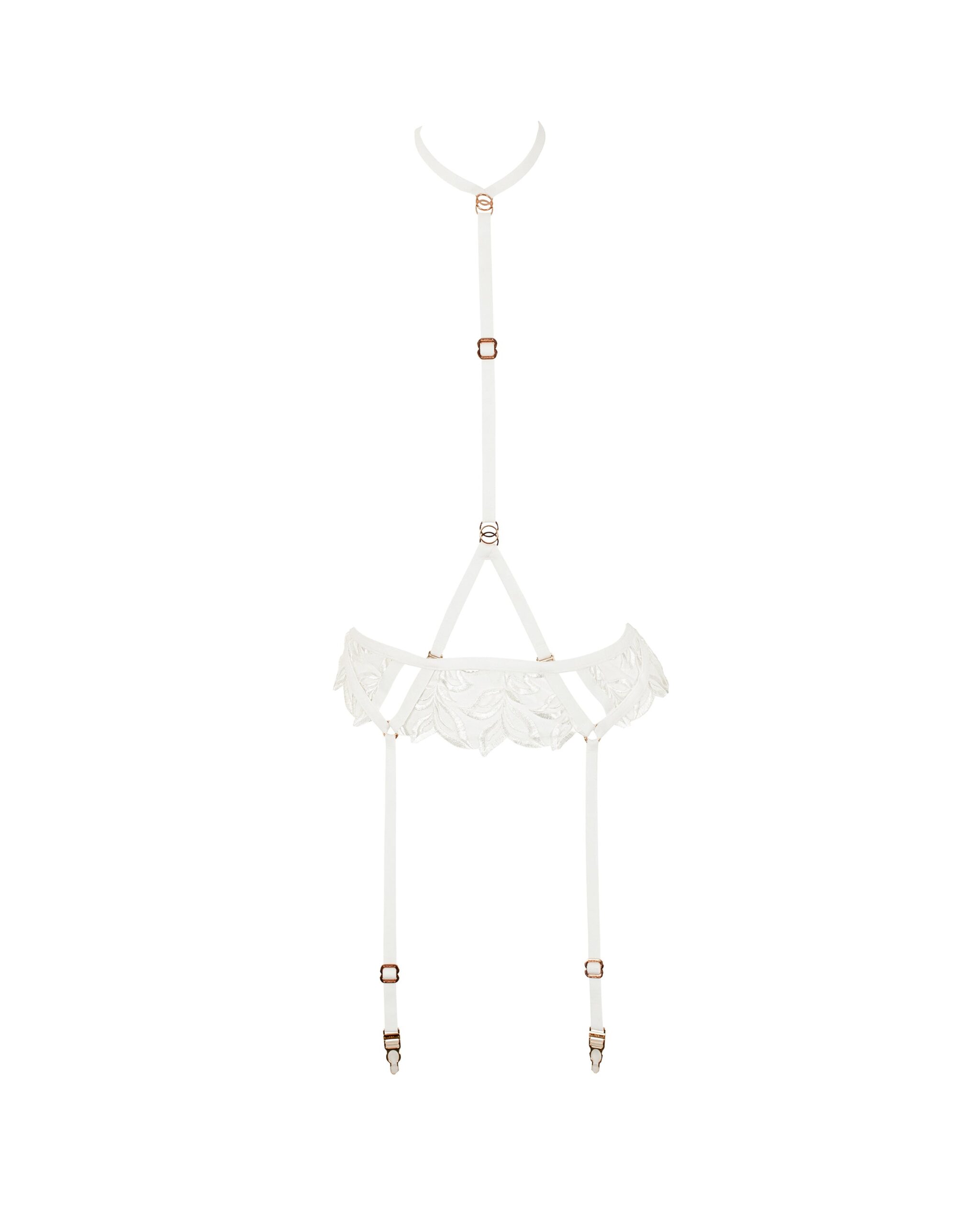 Bluebella Isadora Suspender Harness White - 12