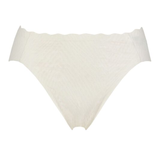 Women's 1 Pack Sloggi Zero Feel Bliss High Leg Briefs Silk White L