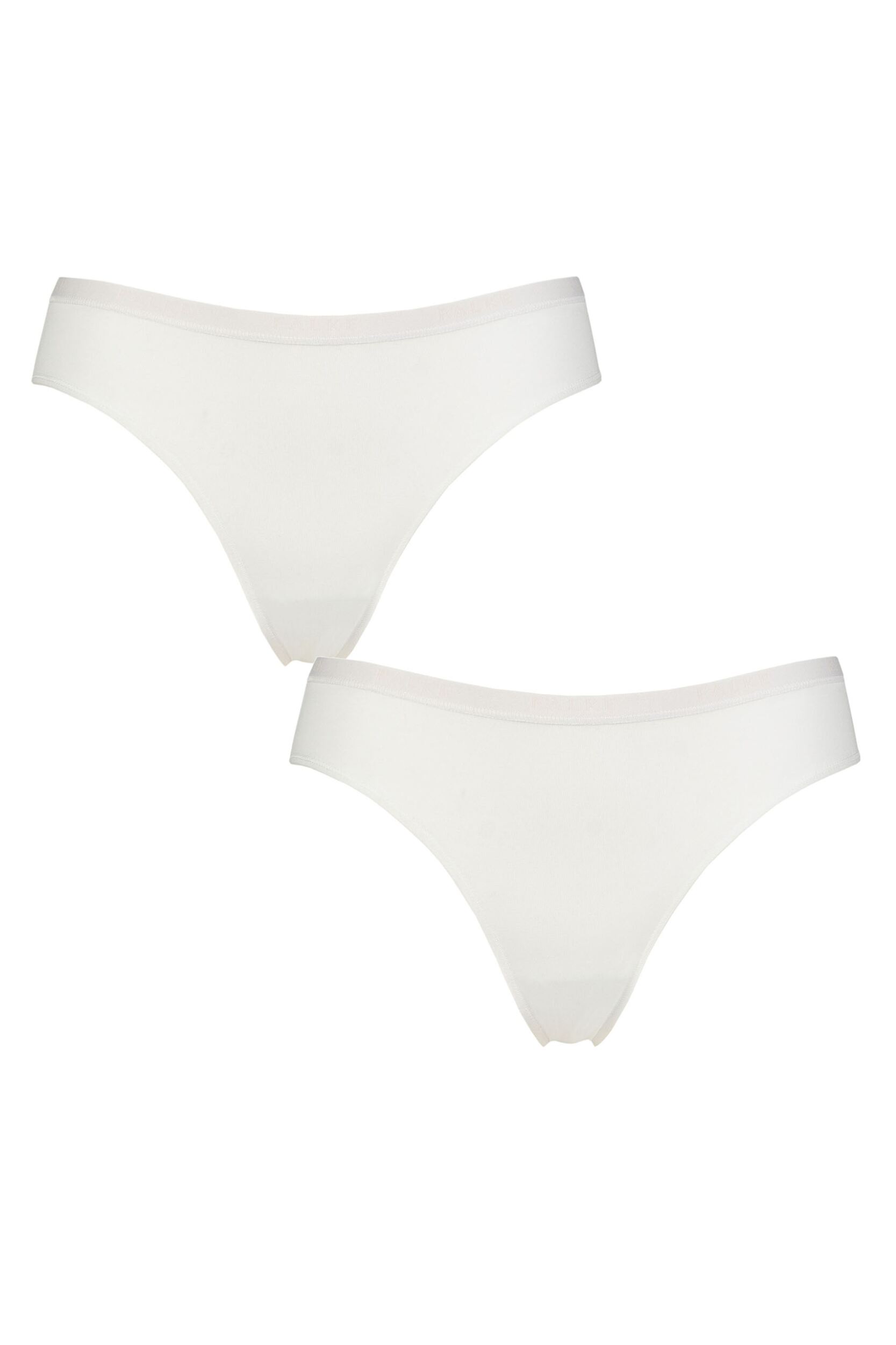 Women's 2 Pack Falke Daily Comfort Cotton Briefs White Medium