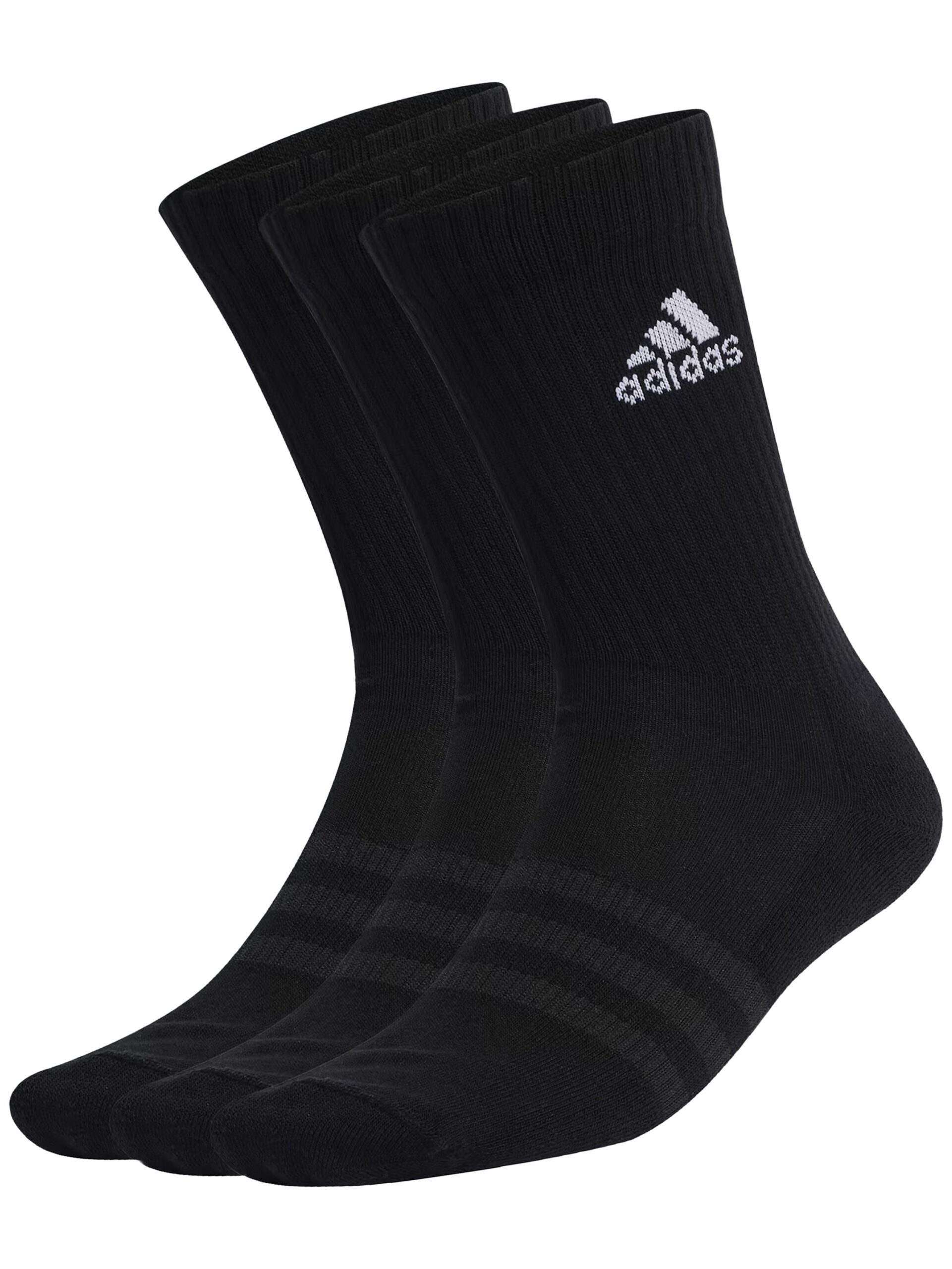 Adidas | Cushioned Crew Socks 3 Pack - Black / UK 4.5-5.5