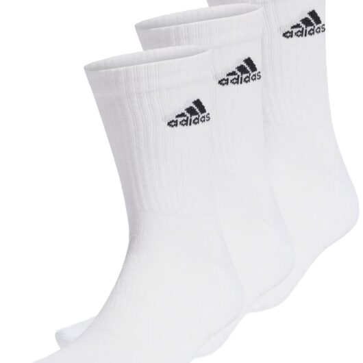 Adidas | Cushioned Crew Socks 3 Pack - White / UK 4.5-5.5