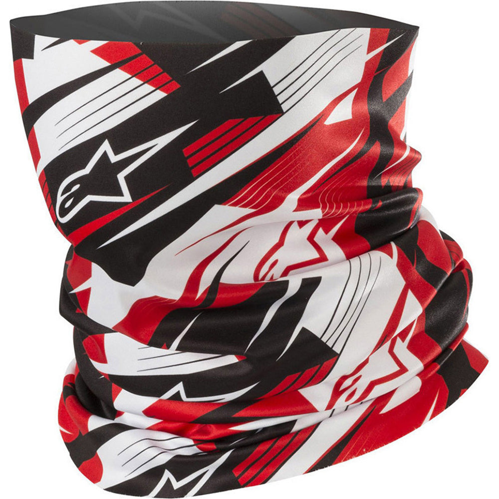 Alpinestars Blurred Neck Tube - Black White Red