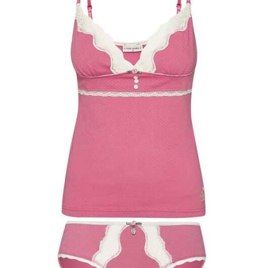 Vive Maria Pink Princess Set Underwear red white