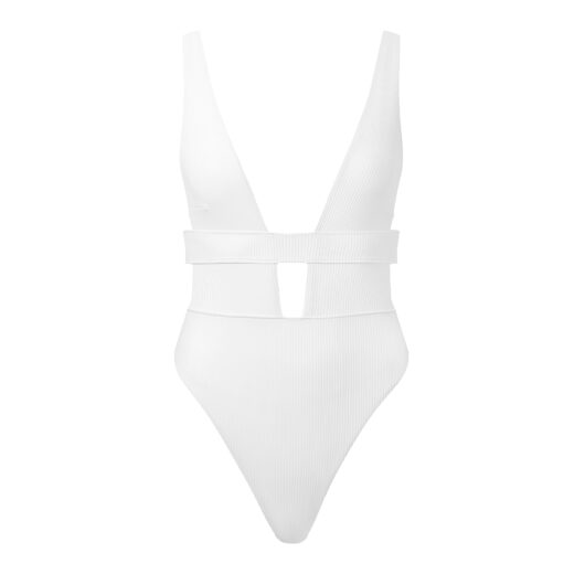 Bluebella Lucerne Plunge Swimsuit White - L