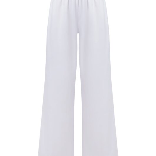 Bluebella Pearl Luxury Satin Trousers White/Pearl - 10