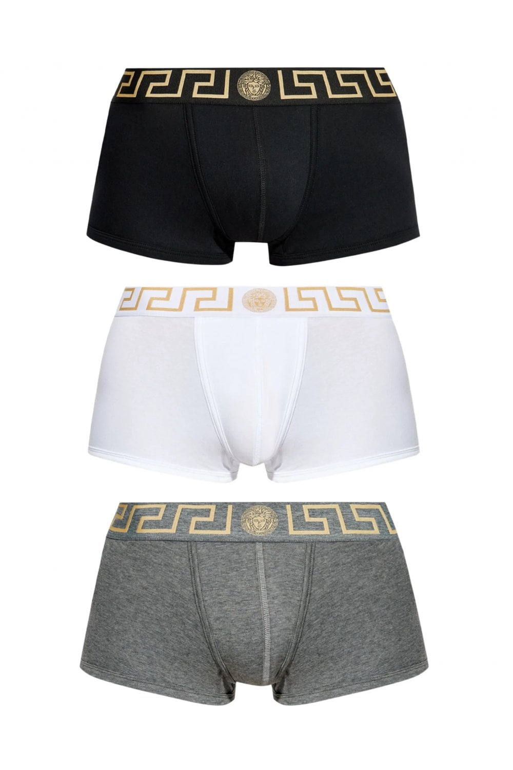 VERSACE 3 PACK GRECCA BOXERS Size: 6, colour: VARIOUS