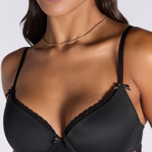 Boux Avenue Madeline plunge t-shirt bra - Black - 28E