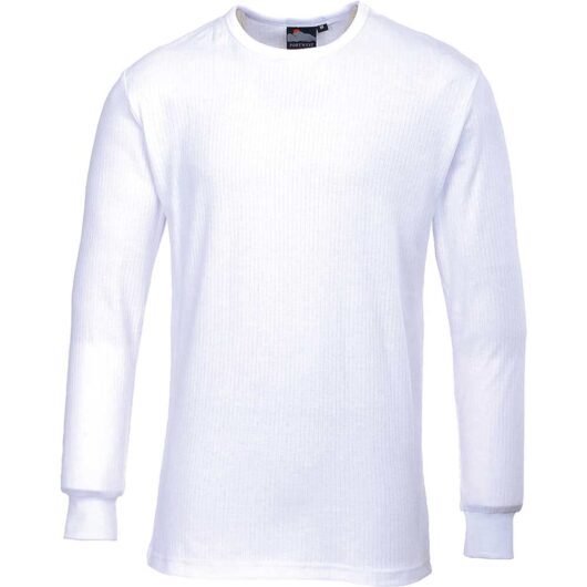 Portwest Thermal Long Sleeve T Shirt White L
