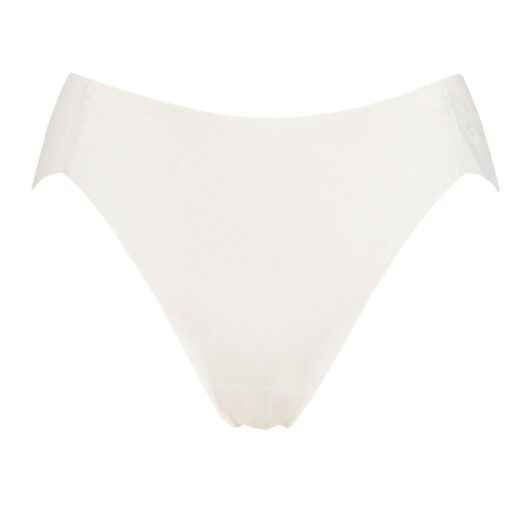 Women's 1 Pack Sloggi Zero Feel Pure High Leg Briefs Silk White Medium