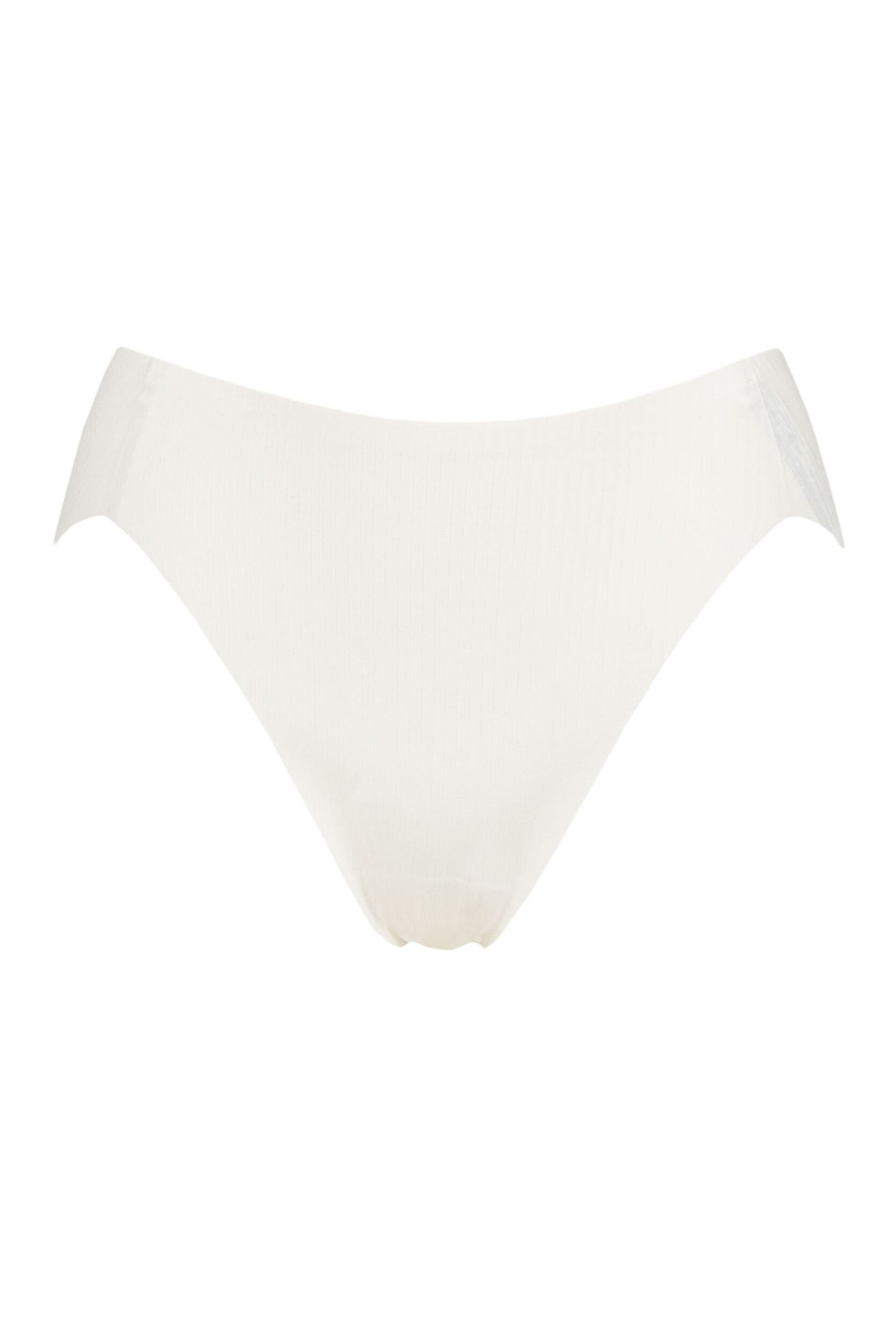 Women's 1 Pack Sloggi Zero Feel Pure High Leg Briefs Silk White Medium