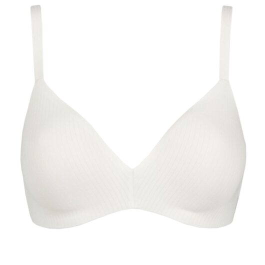 Women's 1 Pack Sloggi Zero Feel Pure Push Up Bra Silk White Large