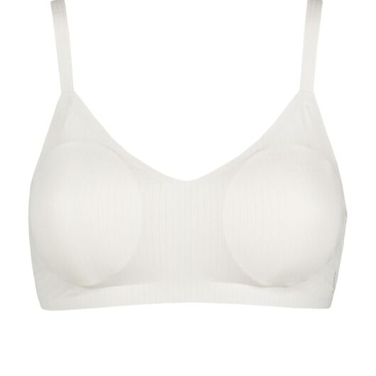 Women's 1 Pack Sloggi Zero Feel Pure Soft Bra Silk White Medium