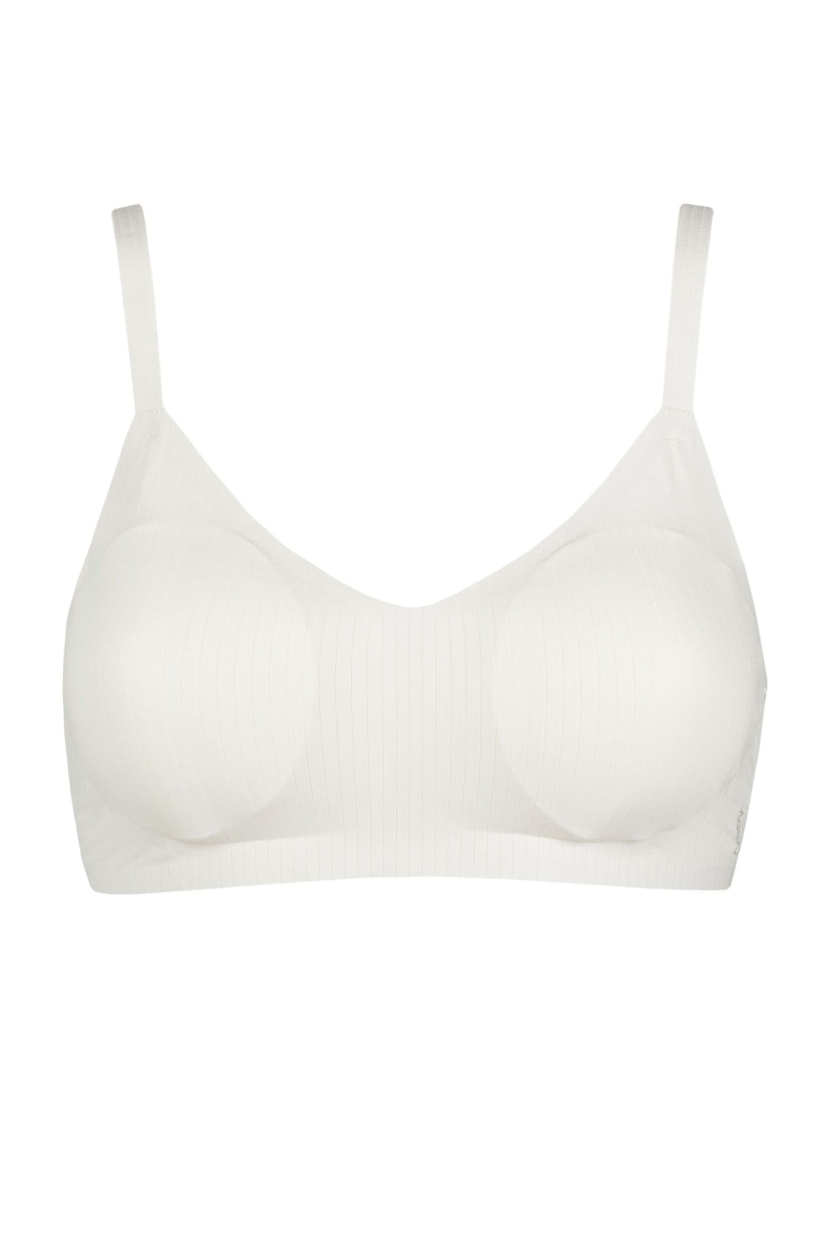 Women's 1 Pack Sloggi Zero Feel Pure Soft Bra Silk White Medium